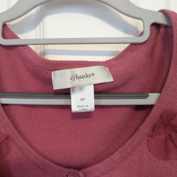 Pink Ruffled Cardigan - Picture 2 of 5